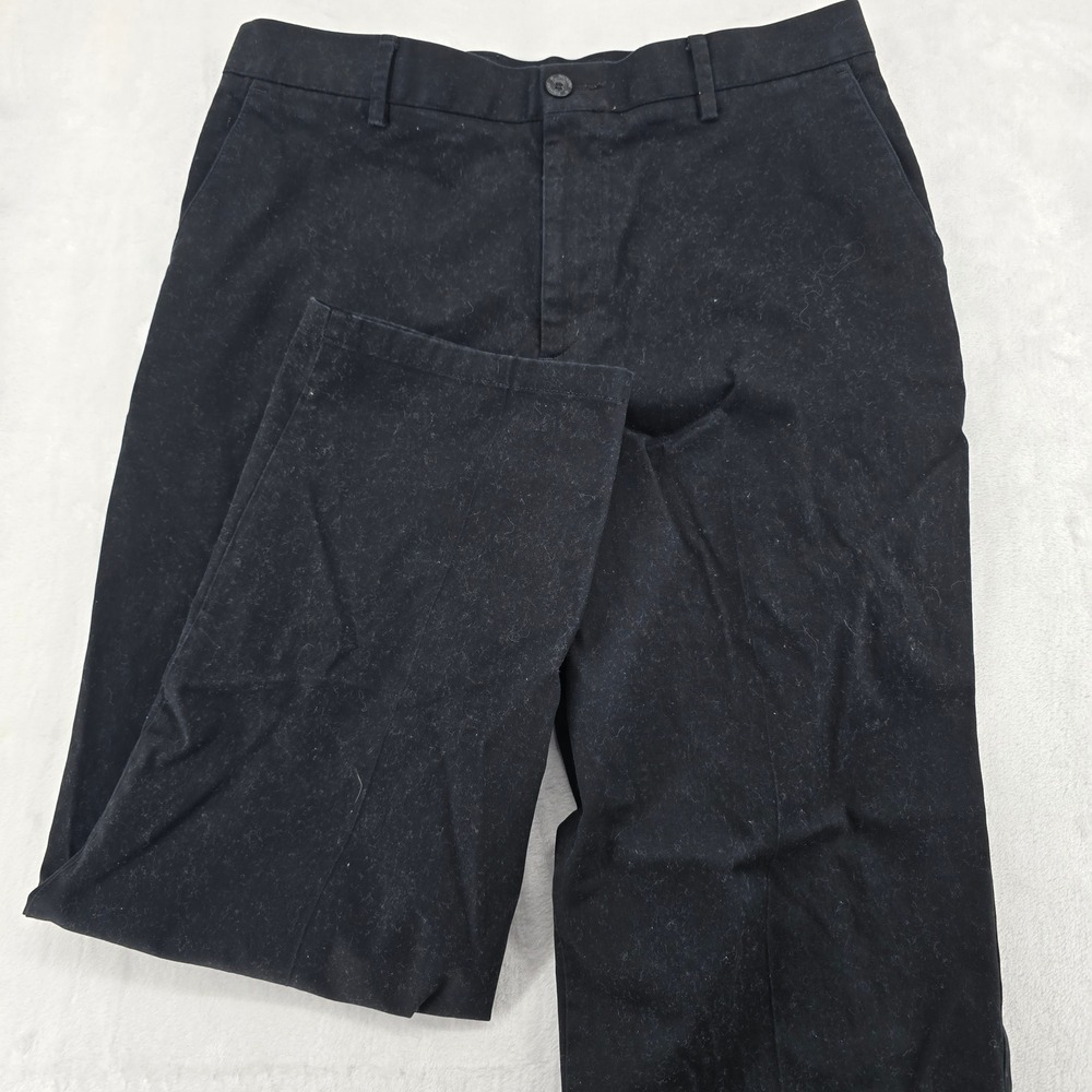 Dockers Chino Pants Mens‎ 34x29 Relaxed Fit Black Cotton Stretch Casual